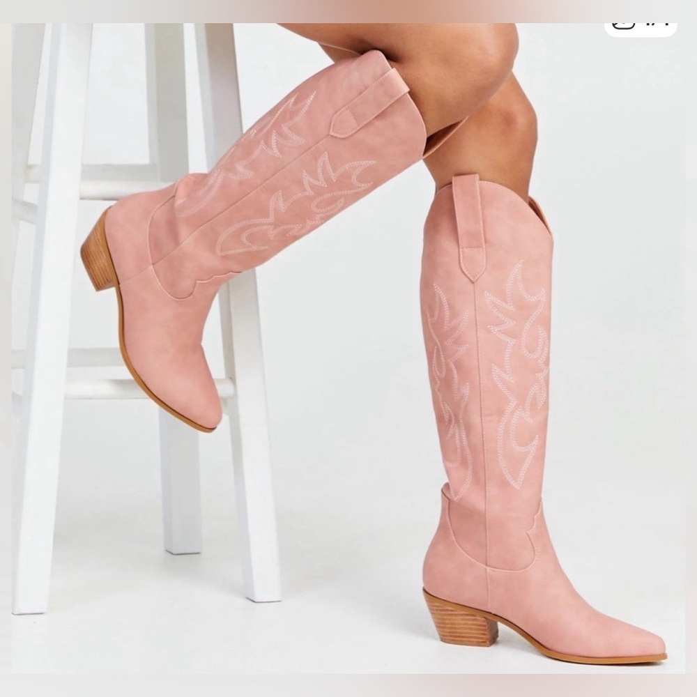 Billini Urson Knee High Pink Western Boot Size 9